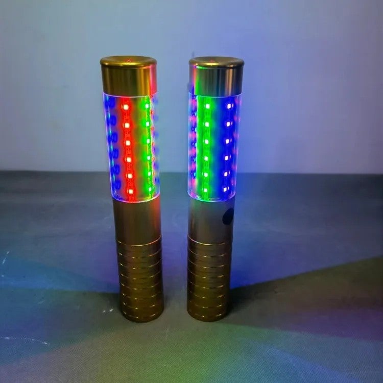 Bluejw Rechargeable LED Bottle Sparkler - Handheld Strobe Baton Flashlight Light Stick for Party Bar Club Wine Presenter - Glowing Bottle Service Sparklers - Image 1